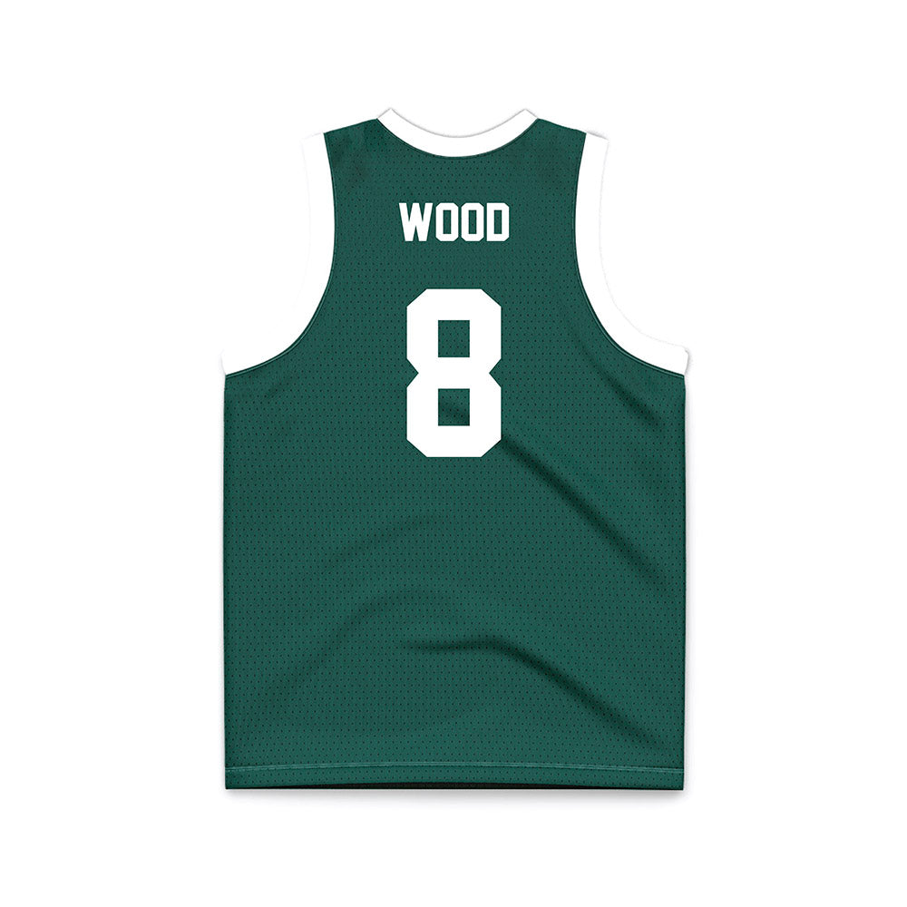Jacksonville - NCAA Men's Basketball : Hayden Wood - Green Basketball Jersey-1