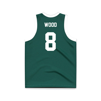 Jacksonville - NCAA Men's Basketball : Hayden Wood - Green Basketball Jersey-1