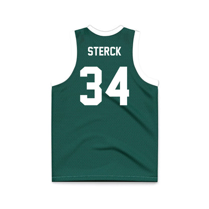 Jacksonville - NCAA Men's Basketball : Evan Sterck - Green Basketball Jersey-1