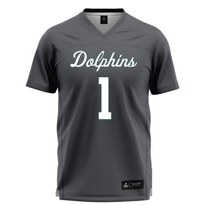 Jacksonville - NCAA Women's Lacrosse : Olivia Johnson - Grey Lacrosse Jersey-0