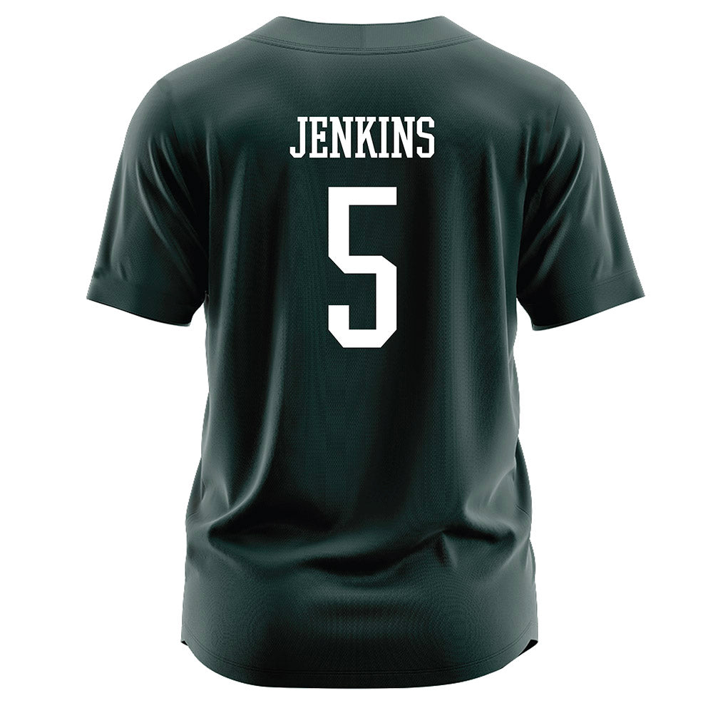Jacksonville - NCAA Softball : Margaret Jenkins - Dark Green Jersey-1