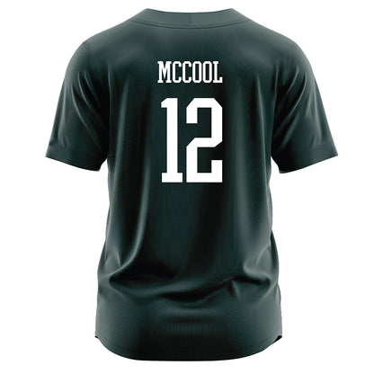 Jacksonville - NCAA Softball : Tatum McCool - Dark Green Jersey-1