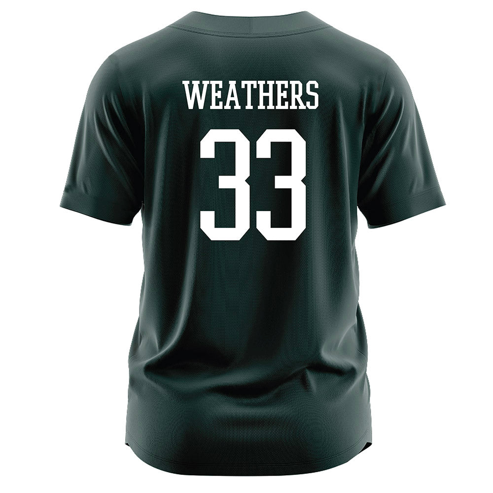Jacksonville - NCAA Softball : Madisyn Weathers - Dark Green Jersey-1