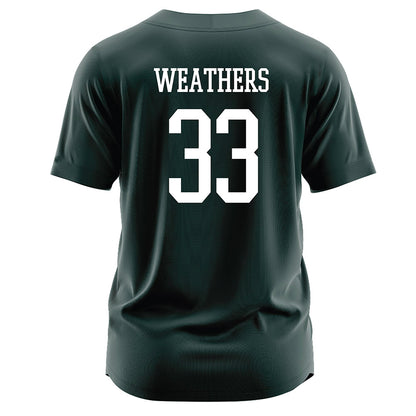 Jacksonville - NCAA Softball : Madisyn Weathers - Dark Green Jersey-1