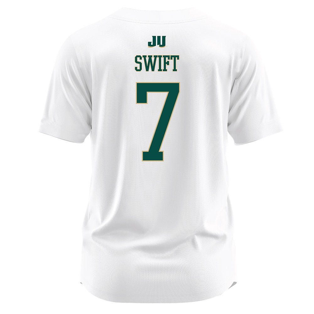 Jacksonville - NCAA Softball : Delcie Swift - White Jersey