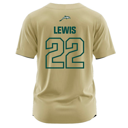 Jacksonville - NCAA Softball : Courtney Lewis - Gold Jersey-1