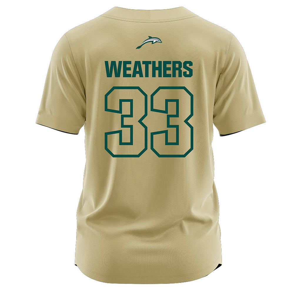 Jacksonville - NCAA Softball : Madisyn Weathers - Gold Jersey-1