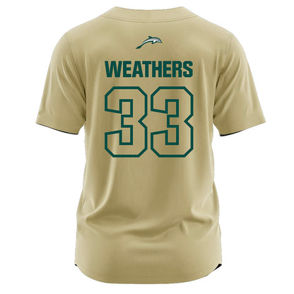 Jacksonville - NCAA Softball : Madisyn Weathers - Gold Jersey-1