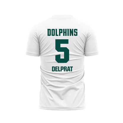 Jacksonville - NCAA Women's Soccer : Julia Delprat - White Soccer Jersey-1