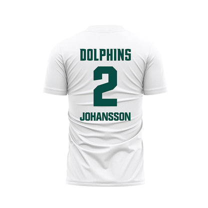 Jacksonville - NCAA Women's Soccer : Frida Johansson - White Soccer Jersey-1