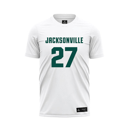 Jacksonville - NCAA Women's Soccer : Paula Paula Herranz - White Soccer Jersey-0
