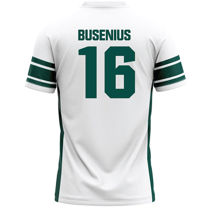 Jacksonville - NCAA Men's Lacrosse : Phillip Busenius - White Lacrosse Jersey-1