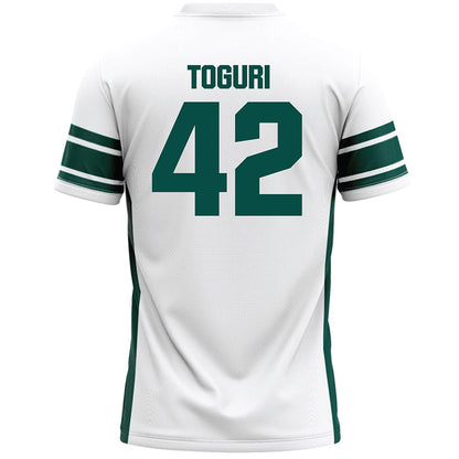 Jacksonville - NCAA Men's Lacrosse : Aaron Toguri - White Lacrosse Jersey-1
