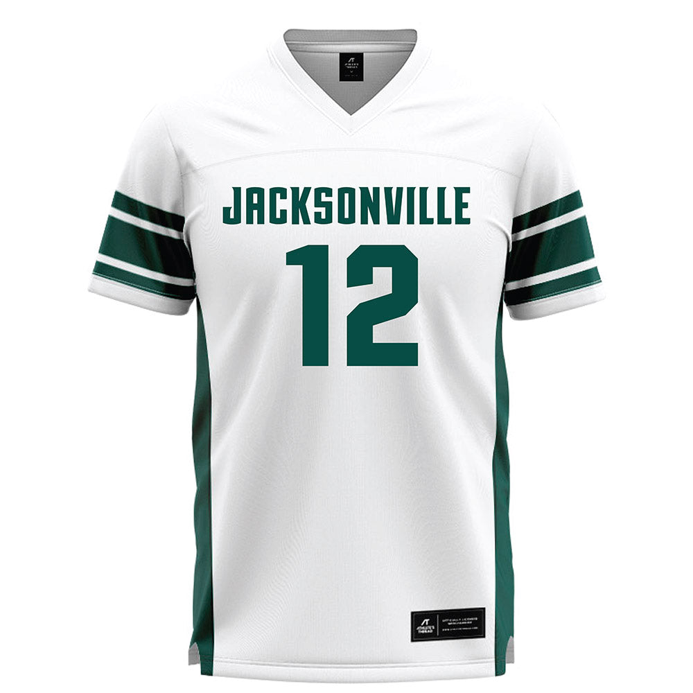 Jacksonville - NCAA Men's Lacrosse : Parker Addison - White Lacrosse Jersey-0