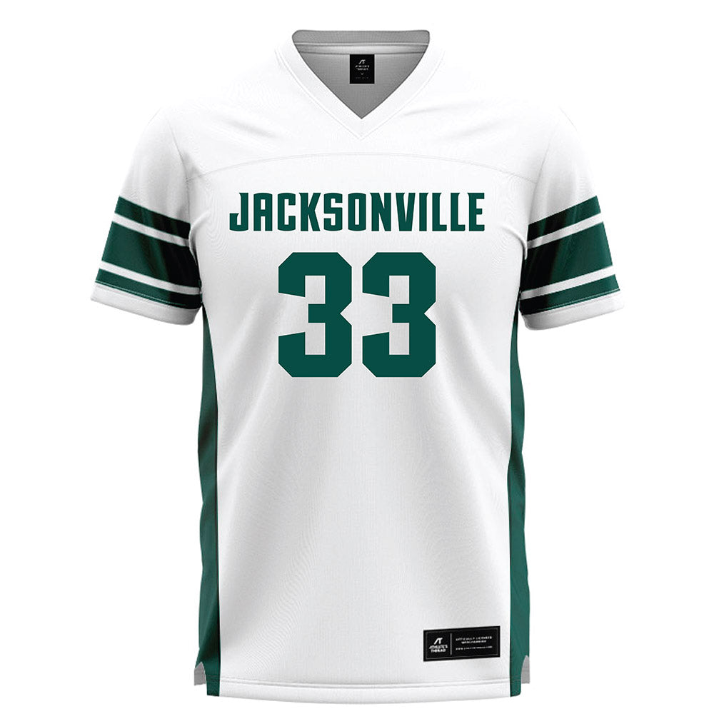 Jacksonville - NCAA Men's Lacrosse : Tate Jones - White Lacrosse Jersey-0