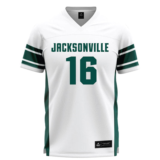 Jacksonville - NCAA Men's Lacrosse : Phillip Busenius - White Lacrosse Jersey-0