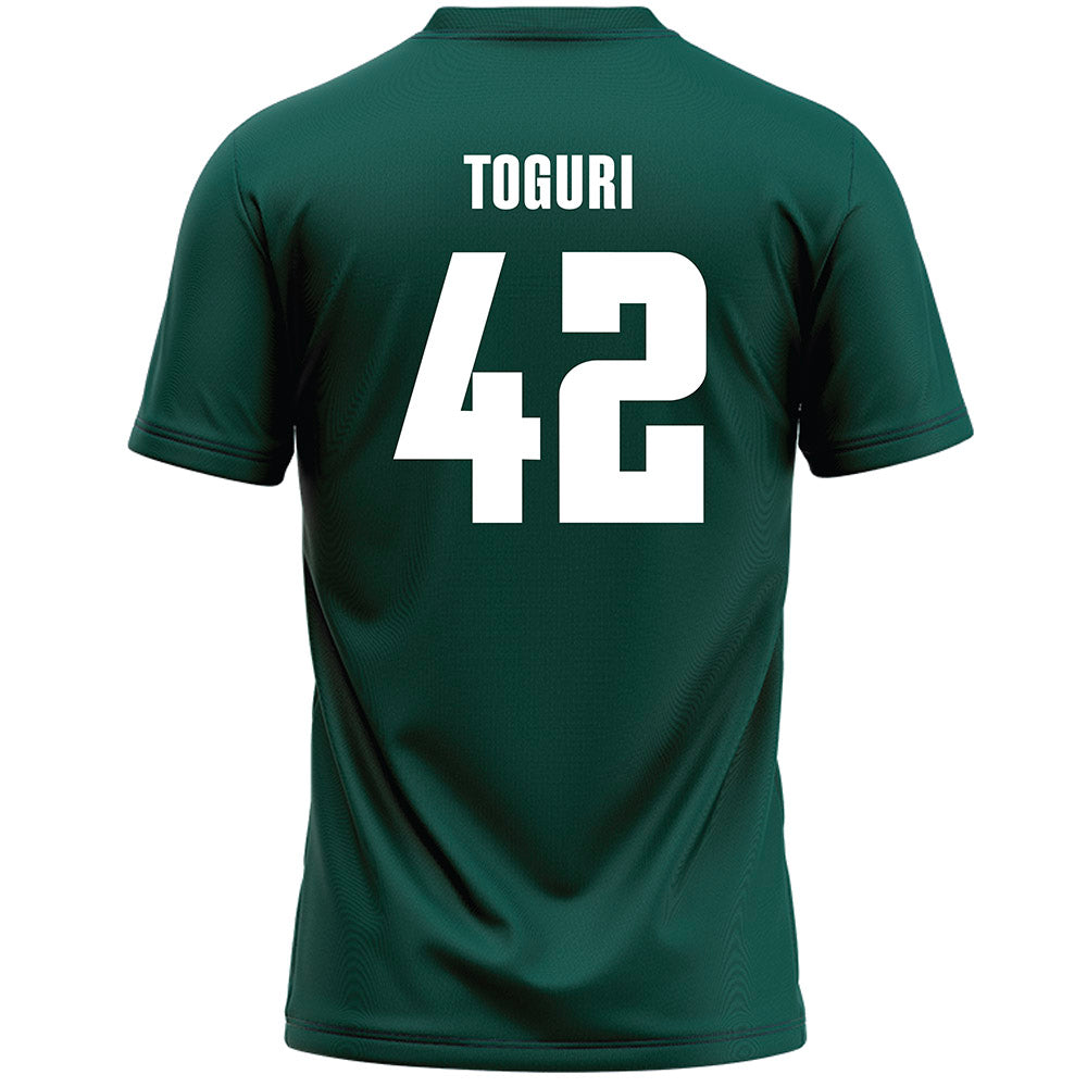 Jacksonville - NCAA Men's Lacrosse : Aaron Toguri - Green Lacrosse Jersey-1