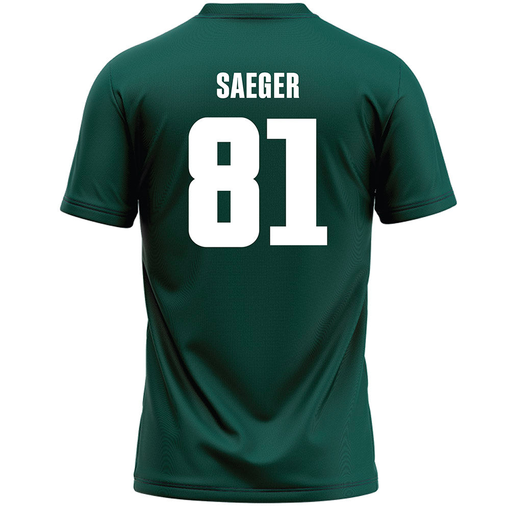 Jacksonville - NCAA Men's Lacrosse : Kyle Saeger - Green Lacrosse Jersey-1