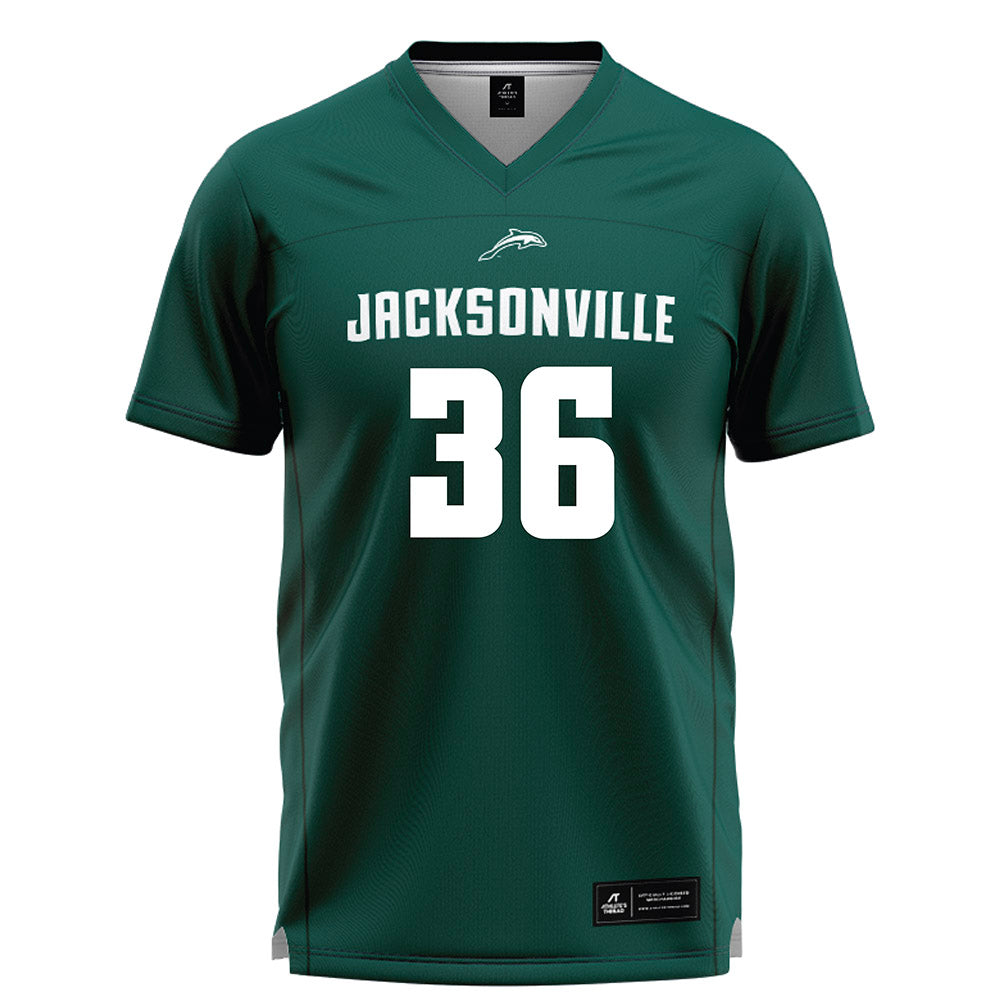 Jacksonville - NCAA Men's Lacrosse : Evan Sharp - Green Lacrosse Jersey-0