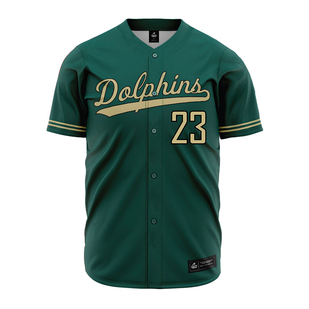 Jacksonville - NCAA Baseball : JJ Gardner - Green Jersey-0