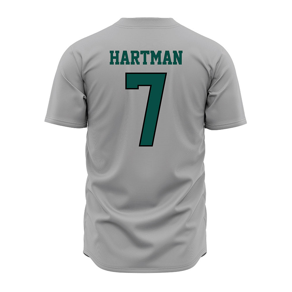Jacksonville - NCAA Baseball : Logan Hartman - Grey Jersey