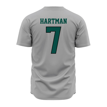 Jacksonville - NCAA Baseball : Logan Hartman - Grey Jersey
