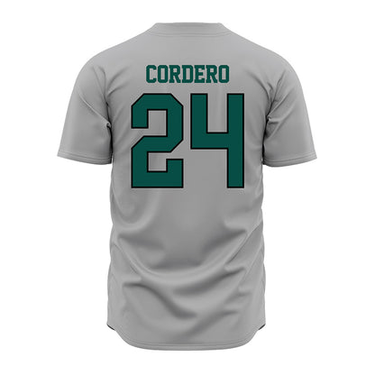 Jacksonville - NCAA Baseball : Anthony Cordero - Grey Jersey-1