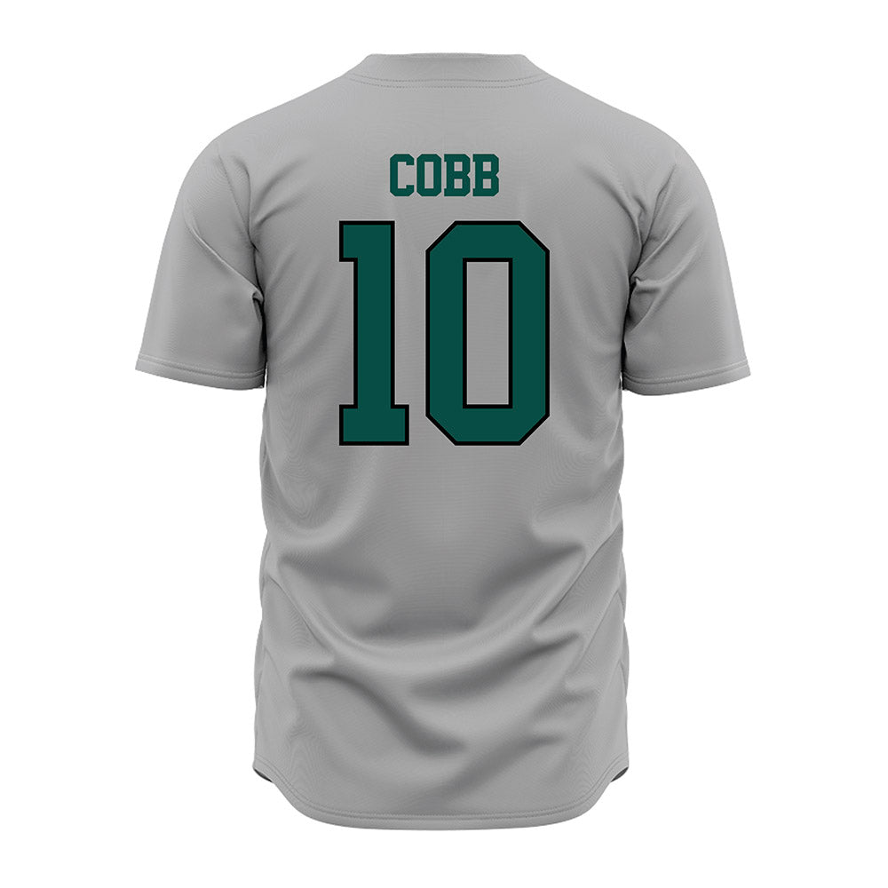 Jacksonville - NCAA Baseball : Drew Cobb - Grey Jersey-1