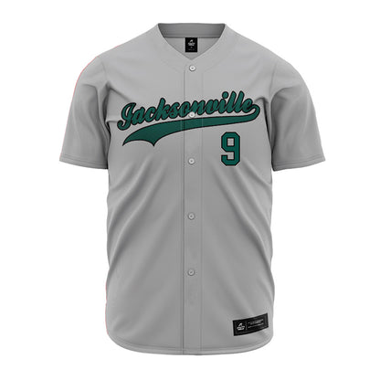 Jacksonville - NCAA Baseball : Abdriel Delgado - Grey Jersey