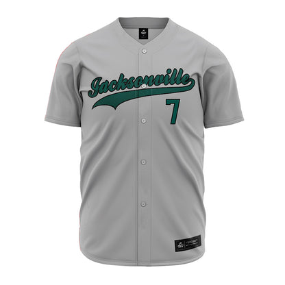 Jacksonville - NCAA Baseball : Logan Hartman - Grey Jersey