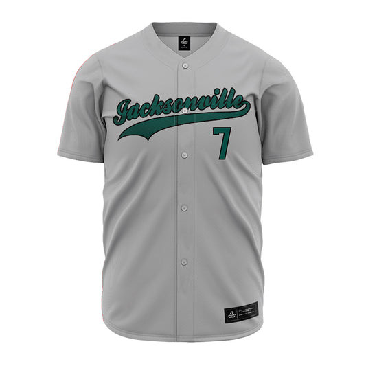 Jacksonville - NCAA Baseball : Logan Hartman - Grey Jersey