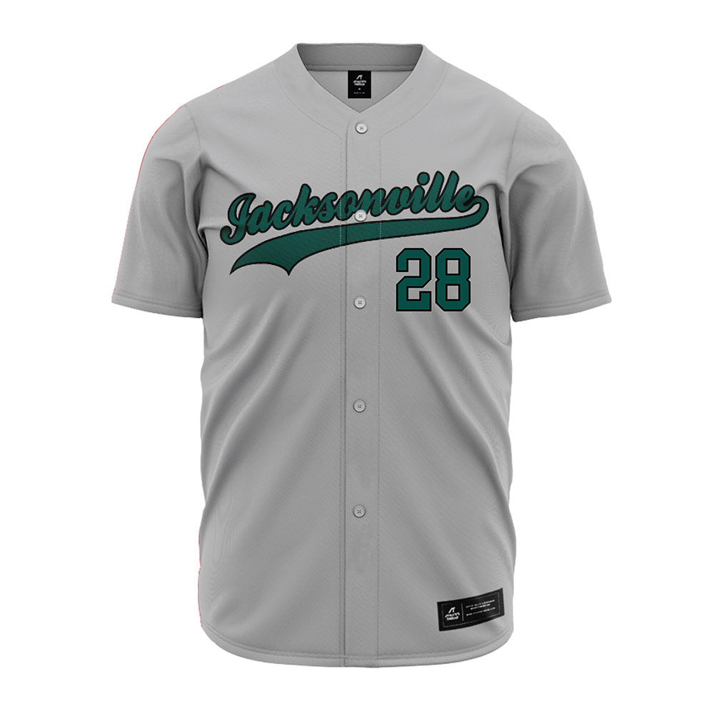 Jacksonville - NCAA Baseball : Connor McKee - Grey Jersey-0