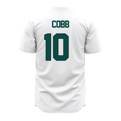 Jacksonville - NCAA Baseball : Drew Cobb - White Jersey-1