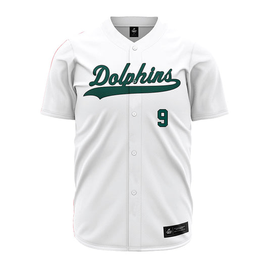 Jacksonville - NCAA Baseball : Abdriel Delgado - White Jersey