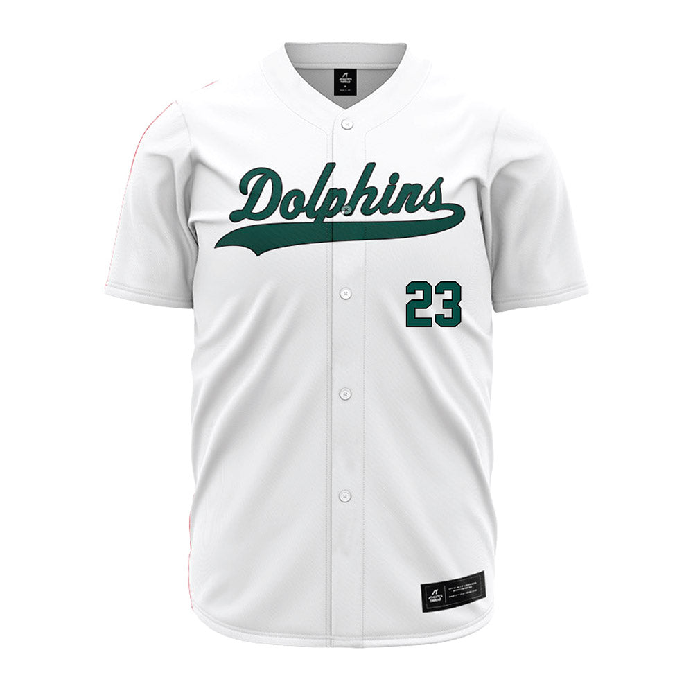 Jacksonville - NCAA Baseball : JJ Gardner - White Jersey-0