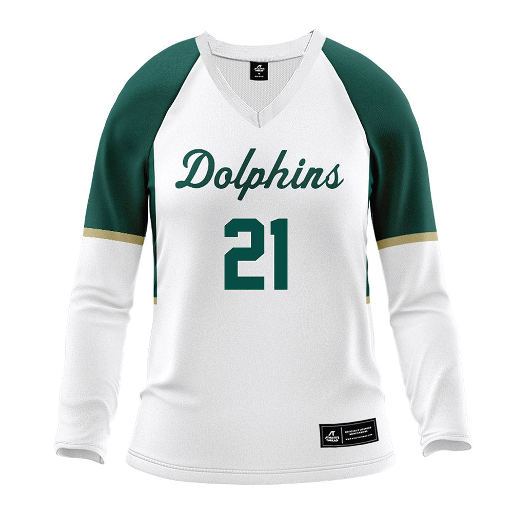 Jacksonville - NCAA Women's Volleyball : Zoey Vandel - White Volleyball Jersey-0