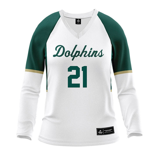 Jacksonville - NCAA Women's Volleyball : Zoey Vandel - White Volleyball Jersey-0