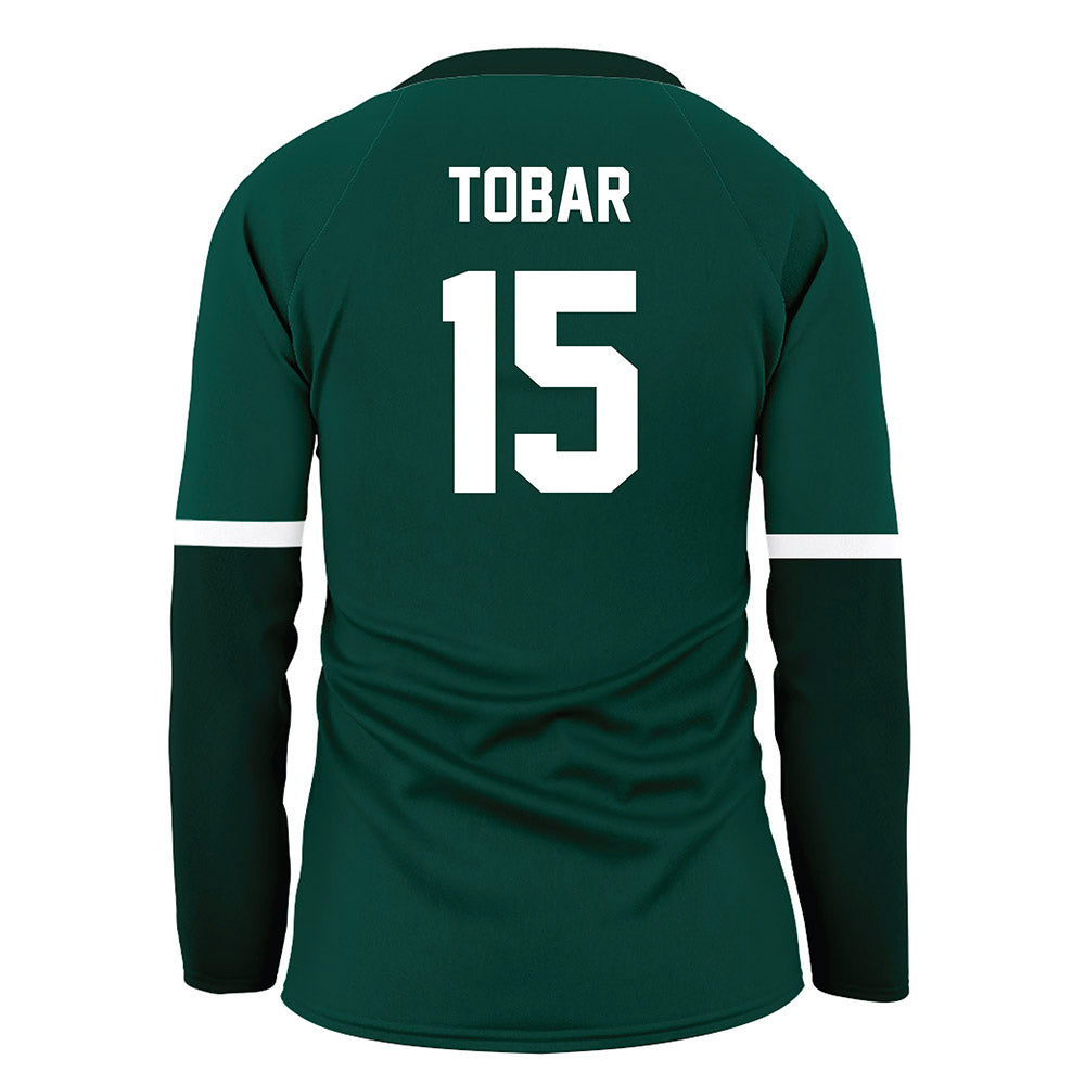 Jacksonville - NCAA Women's Volleyball : Ana Tobar - Green Volleyball Jersey-1