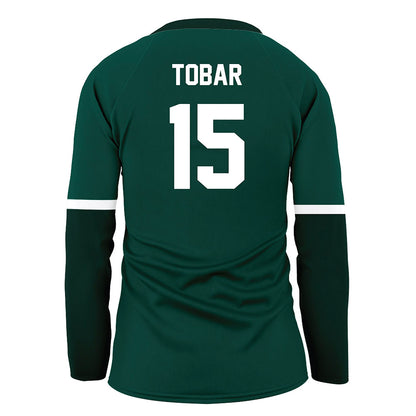 Jacksonville - NCAA Women's Volleyball : Ana Tobar - Green Volleyball Jersey-1