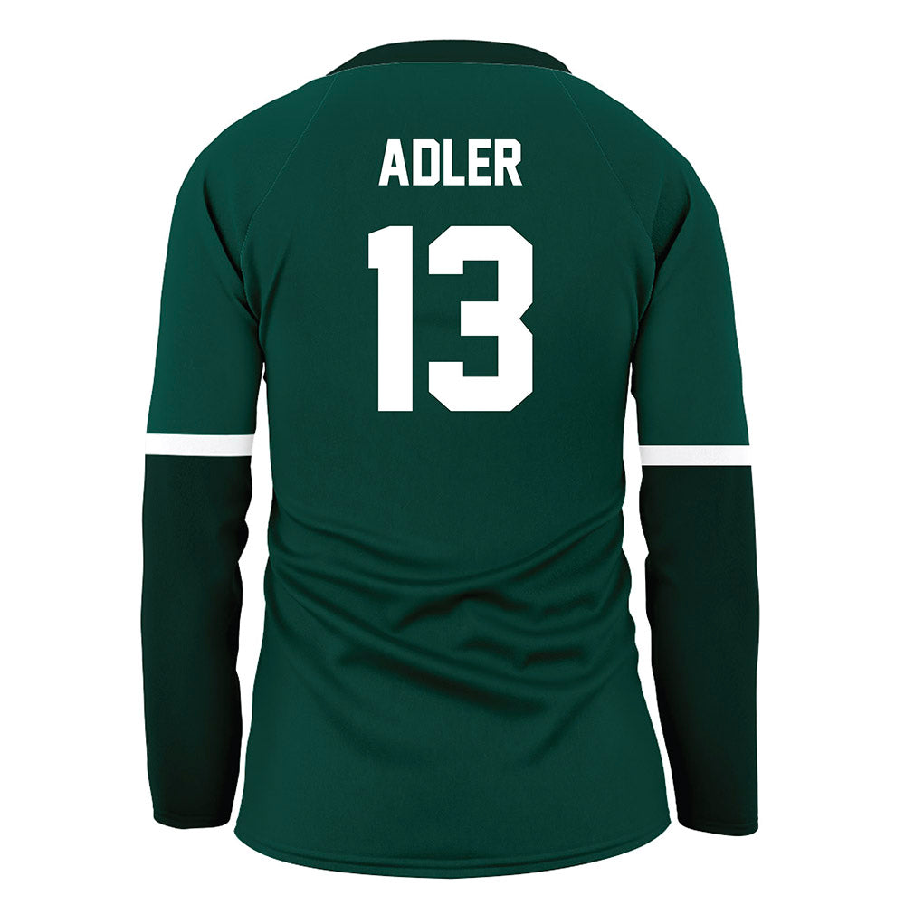 Jacksonville - NCAA Women's Volleyball : Kathryn Adler - Green Volleyball Jersey-1