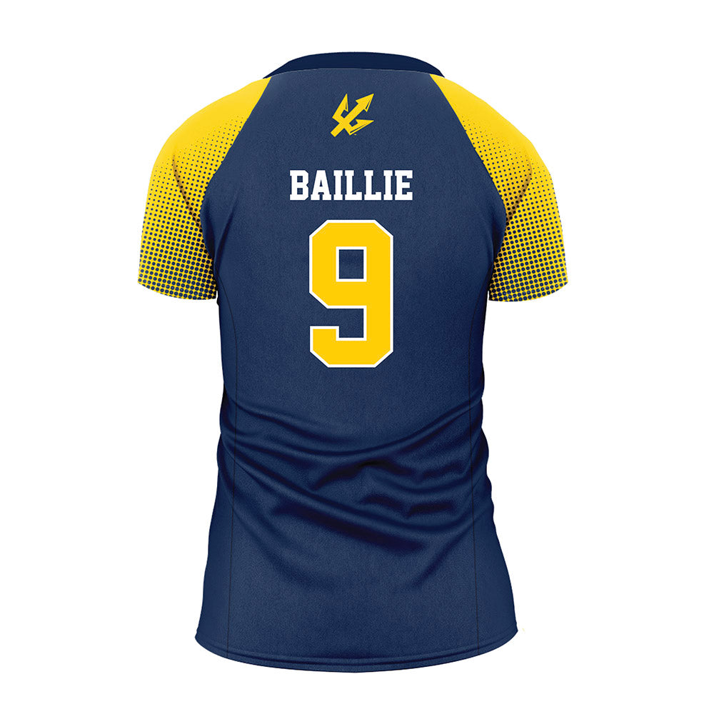 UCSD - NCAA Women's Volleyball : Paulina Baillie - Blue Volleyball Jersey-1