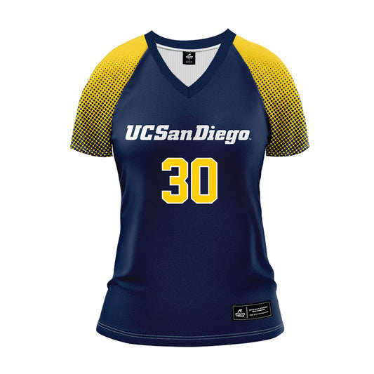 UCSD - NCAA Women's Volleyball : Hayden Shanafelt - Blue Volleyball Jersey-0