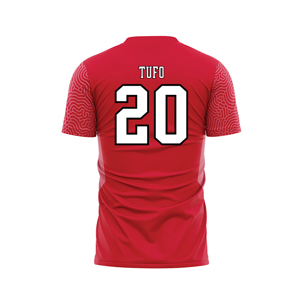 Youngstown State - NCAA Women's Soccer : Jenna Tufo - Red Soccer Jersey-1