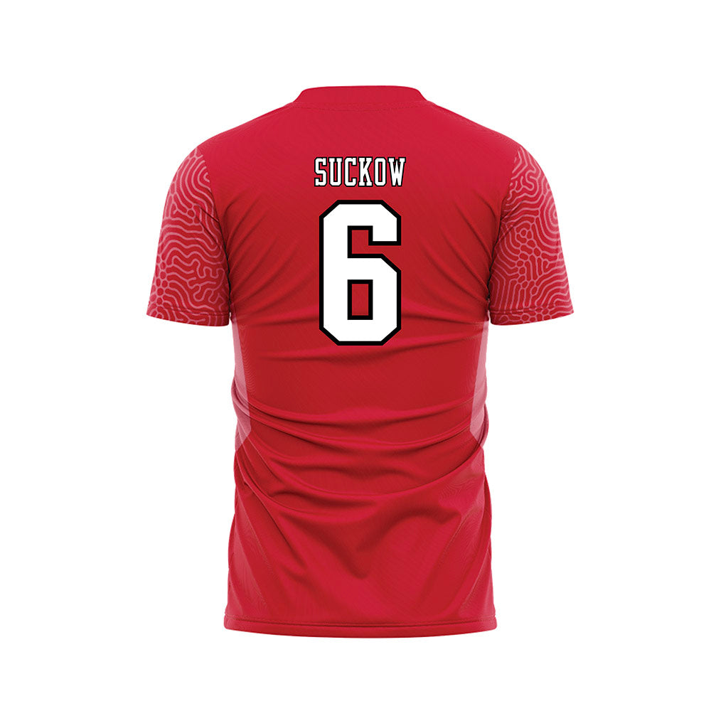 Youngstown State - NCAA Women's Soccer : Emerson Suckow - Red Soccer Jersey-1