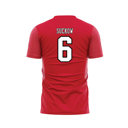 Youngstown State - NCAA Women's Soccer : Emerson Suckow - Red Soccer Jersey-1