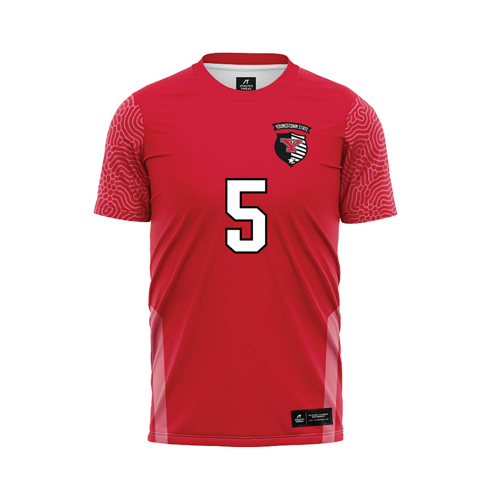 Youngstown State - NCAA Women's Soccer : Hayden Goldstein - Red Soccer Jersey-0