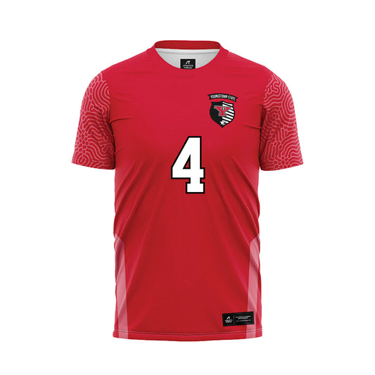 Youngstown State - NCAA Women's Soccer : Mara Jaracz - Red Soccer Jersey-0