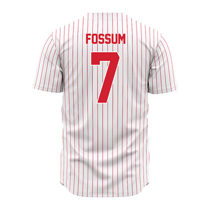 Youngstown State - NCAA Baseball : Kyle Fossum - Pinstripe Jersey-1