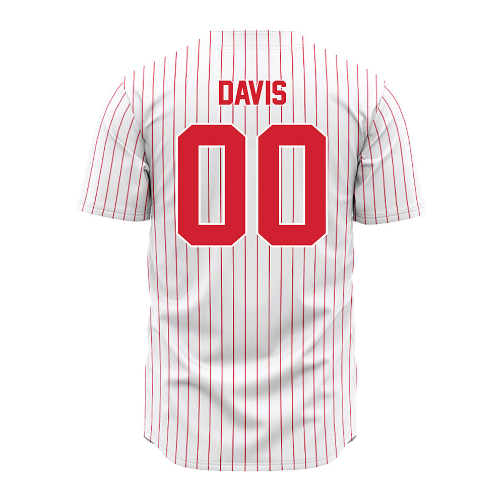 Youngstown State - NCAA Baseball : Bo Davis - Pinstripe Jersey-1