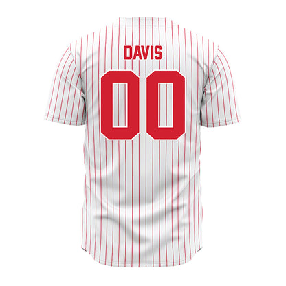 Youngstown State - NCAA Baseball : Bo Davis - Pinstripe Jersey-1